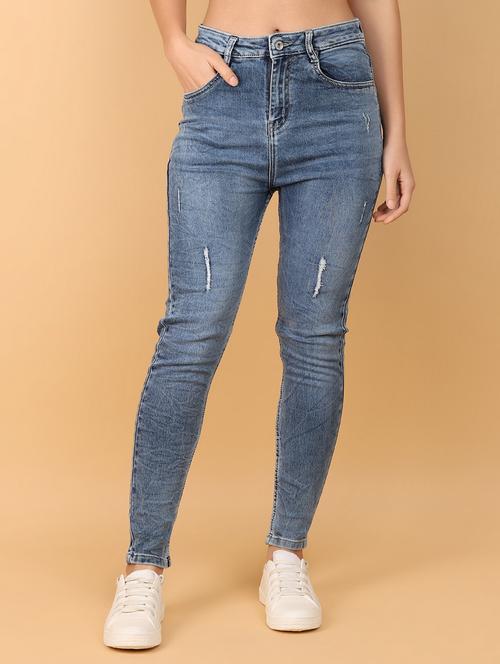 blue denim plain jeans - 21158874 - Standard Image - 0