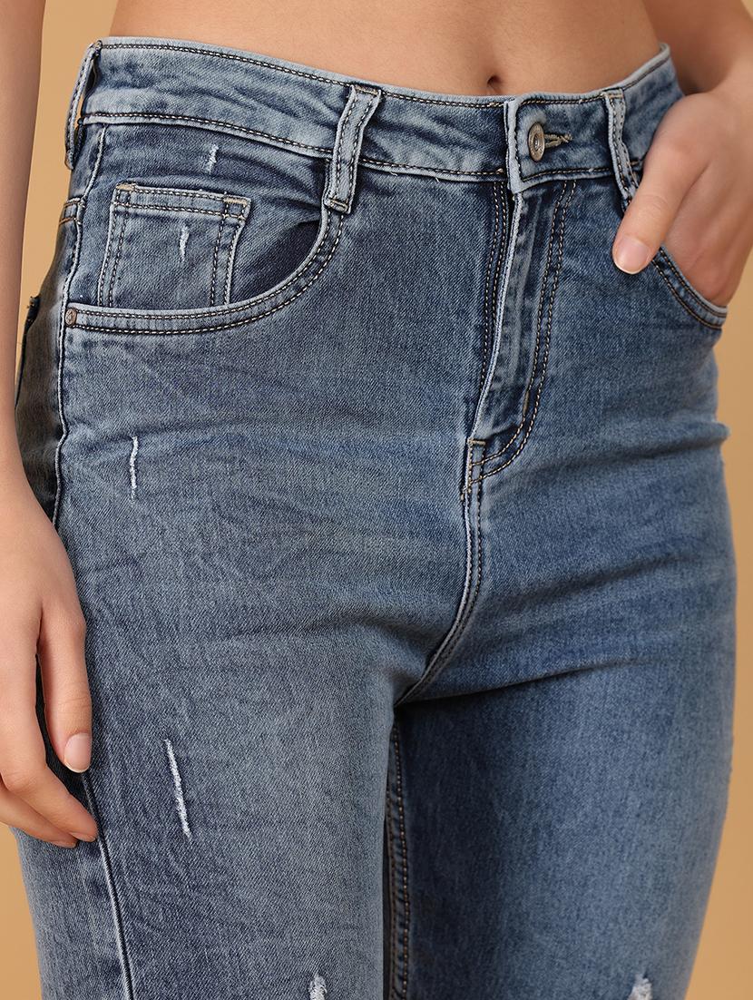 blue denim plain jeans - 21158874 - Standard Image - 5