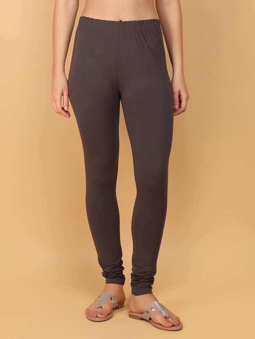 women grey cotton leggings