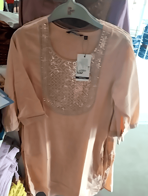 pink poly cotton kurta - 21160208 - Zoom Image - 0