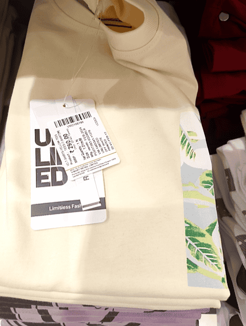 off white cotton single jersey tshirt - 21160235 - Standard Image - 0