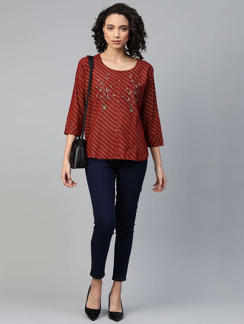 women printed straight kurti - 21161225 - Standard Image - 3