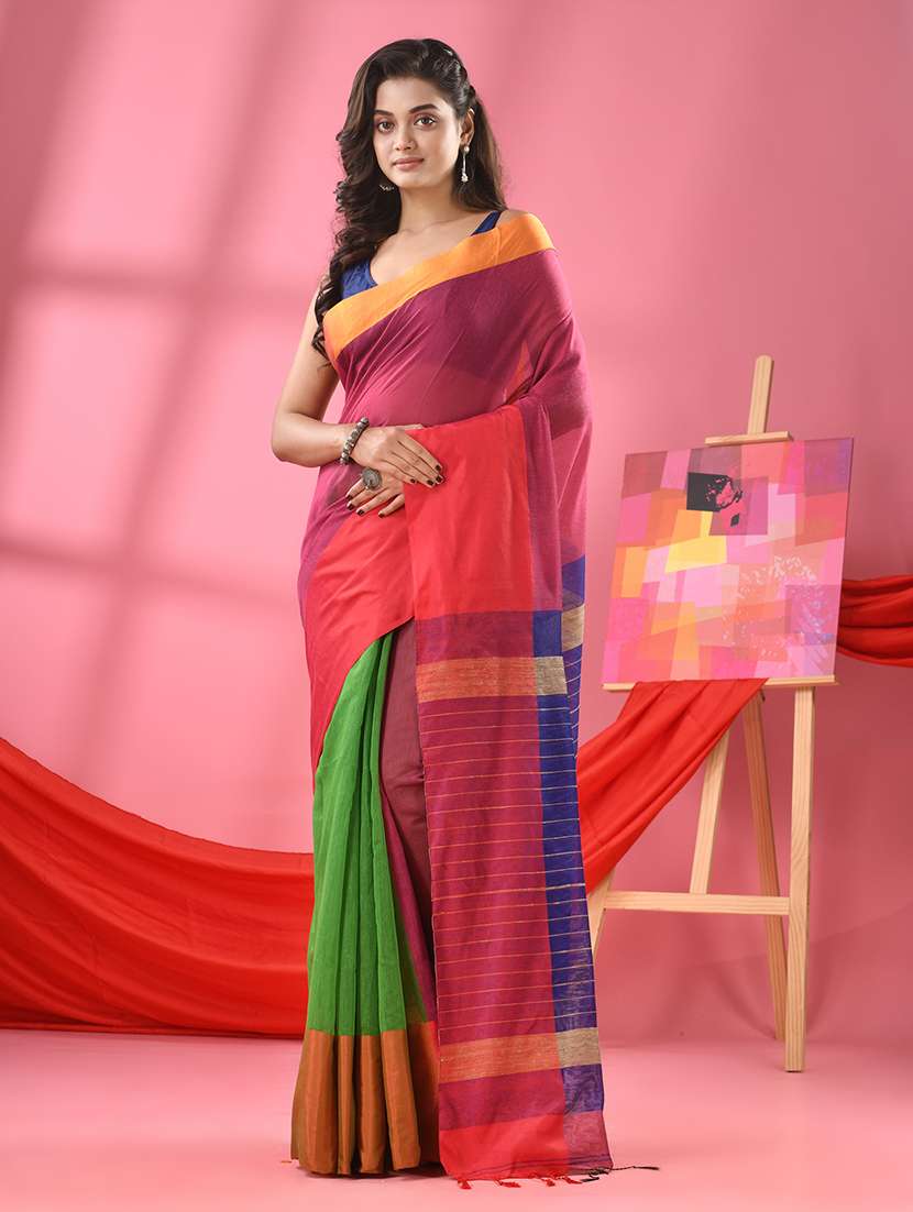 women self design handloom saree - 21161834 - Zoom Image - 0