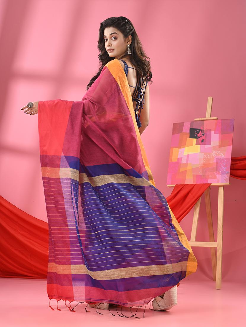 women self design handloom saree - 21161834 - Standard Image - 3