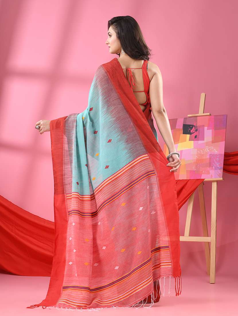 self design handloom saree - 21161914 -  Standard Image - 3
