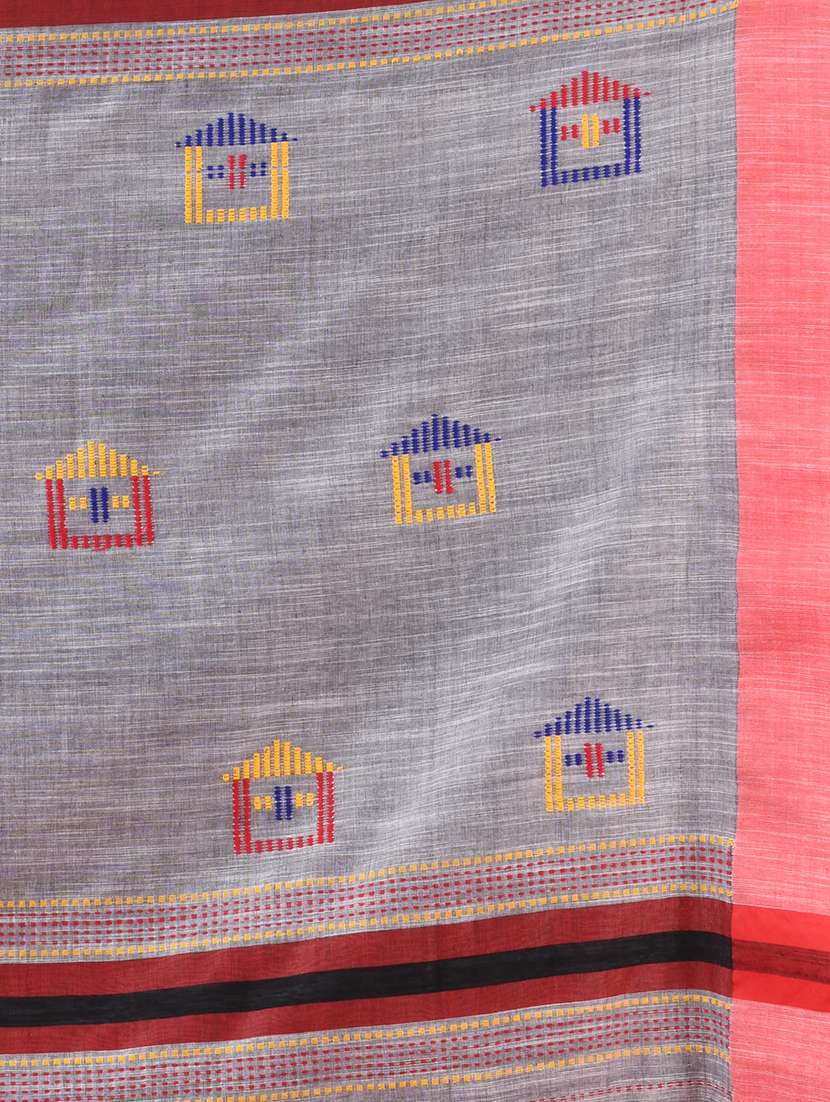 women handloom saree with blouse - 21161956 - Standard Image - 3