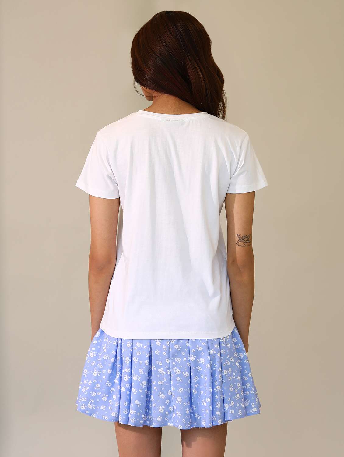 women solid short sleeves t-shirt - 21164615 -  Standard Image - 3