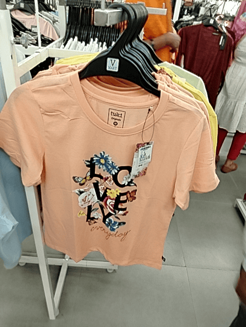peach poly cotton tshirt - 21166793 -  Standard Image - 0