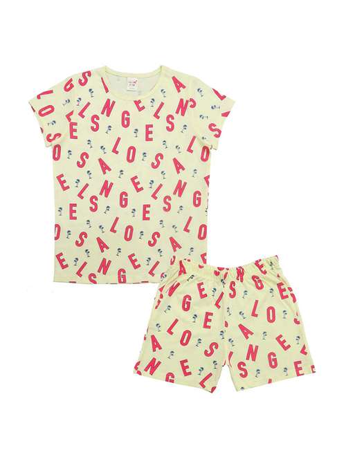 girls graphic casual shorts set - 21167918 - Standard Image - 0