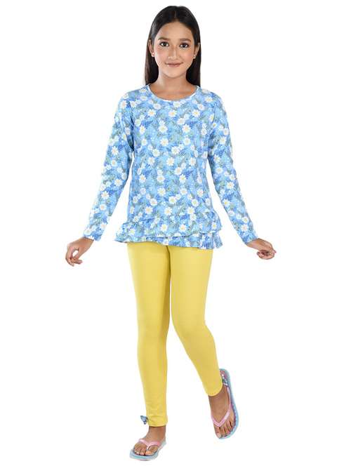 girls floral printed full length set - 21167941 -  Standard Image - 0