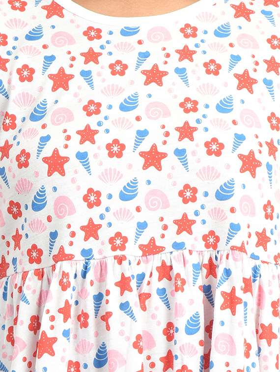 girls printed casual capri set - 21167943 - Standard Image - 3