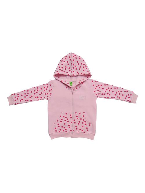 girls hood neck printed sweatshirt - 21168049 - Standard Image - 0