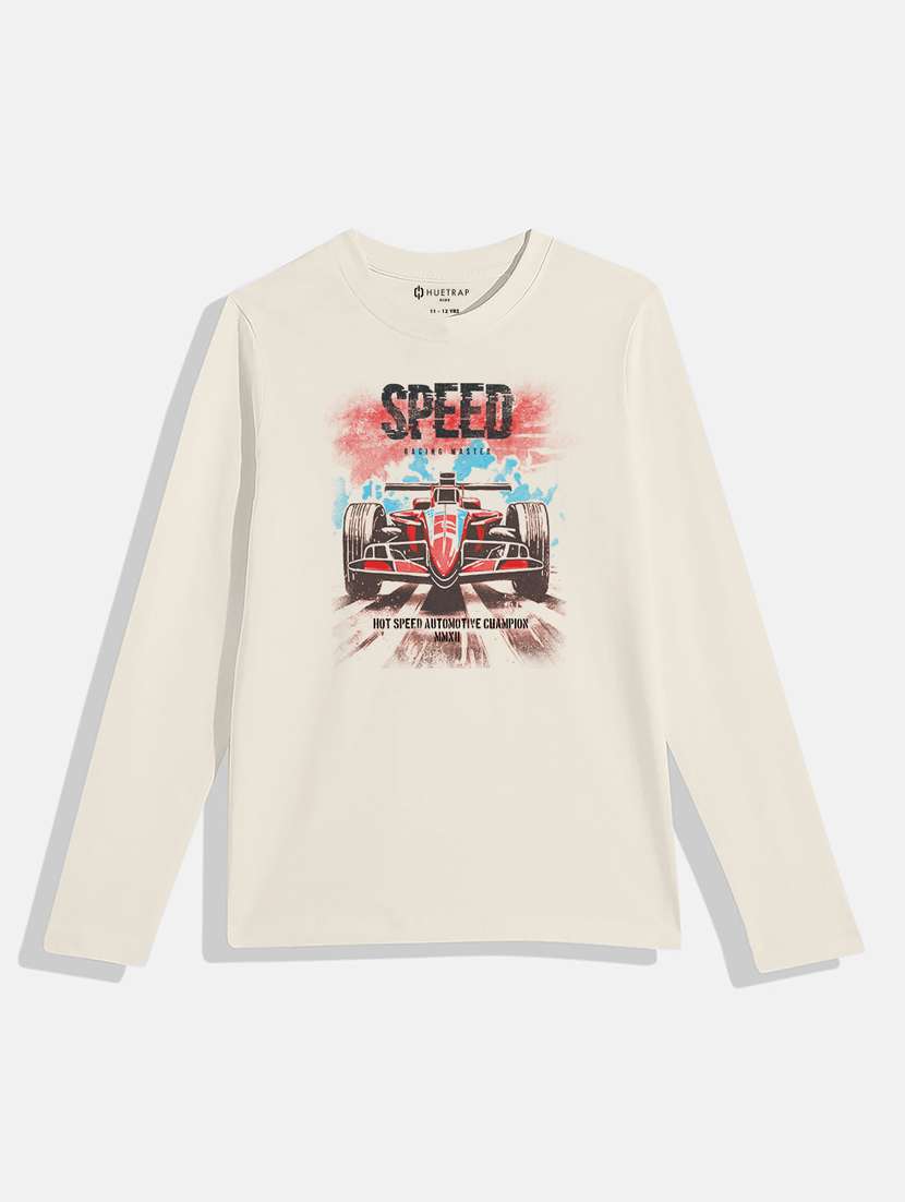 boys round neck printed t-shirt