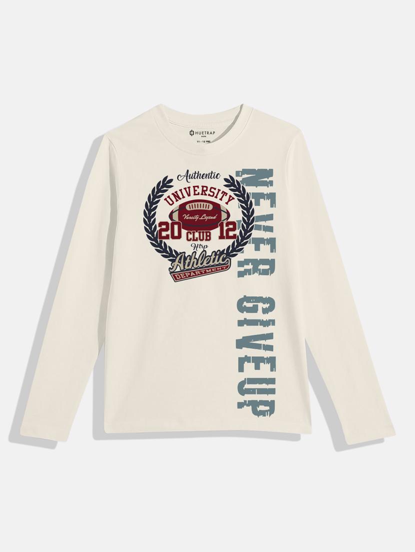 boys round neck printed t-shirt - 21168250 -  Zoom Image - 0