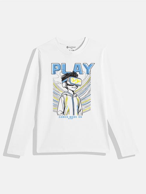 boys round neck printed t-shirt - 21168344 - Standard Image - 0