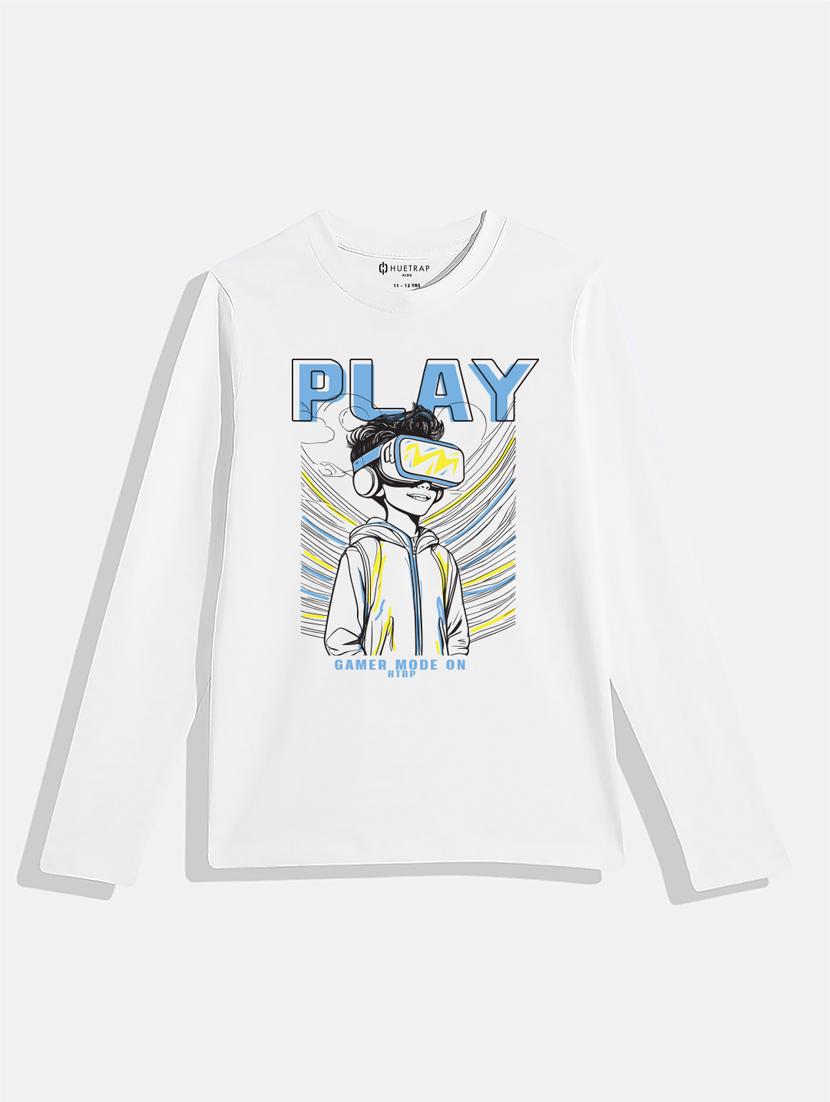boys round neck printed t-shirt - 21168344 - Zoom Image - 0