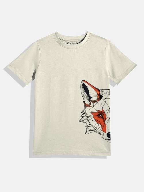 boys round neck printed t-shirt - 21168398 -  Standard Image - 0