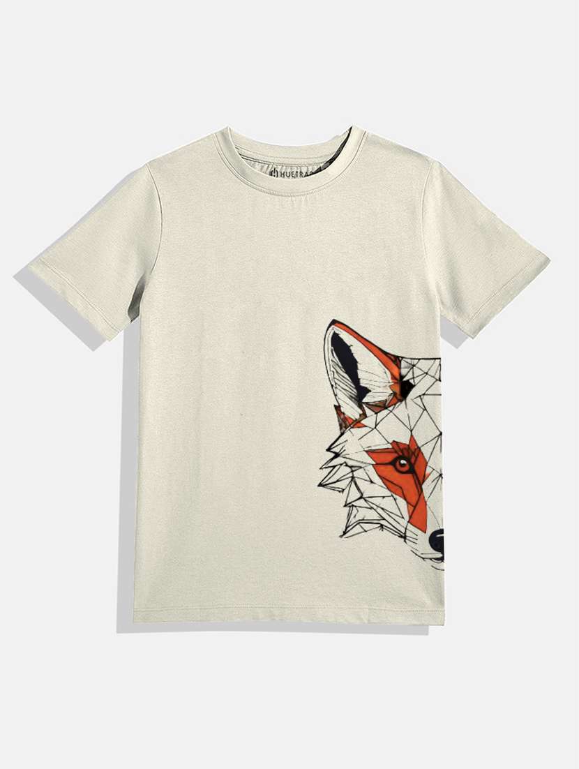 boys round neck printed t-shirt