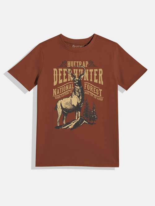 boys round neck printed t-shirt - 21168407 -  Standard Image - 0