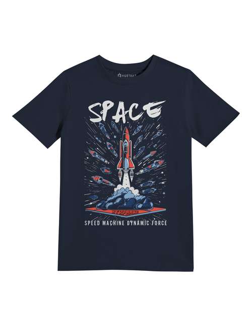 boys round neck printed t-shirt - 21168438 -  Standard Image - 0