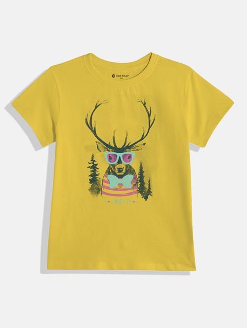 kids front print round neck tee - 21168559 - Standard Image - 0