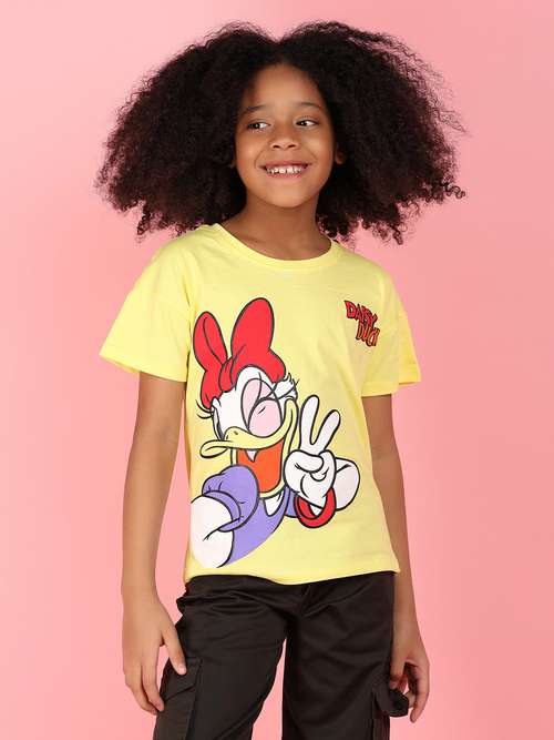 yellow cotton single jersey tshirt - 21168652 - Standard Image - 0