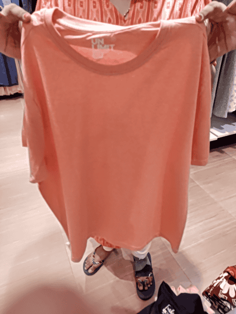 orange melange poly cotton tshirt - 21168926 - Standard Image - 0