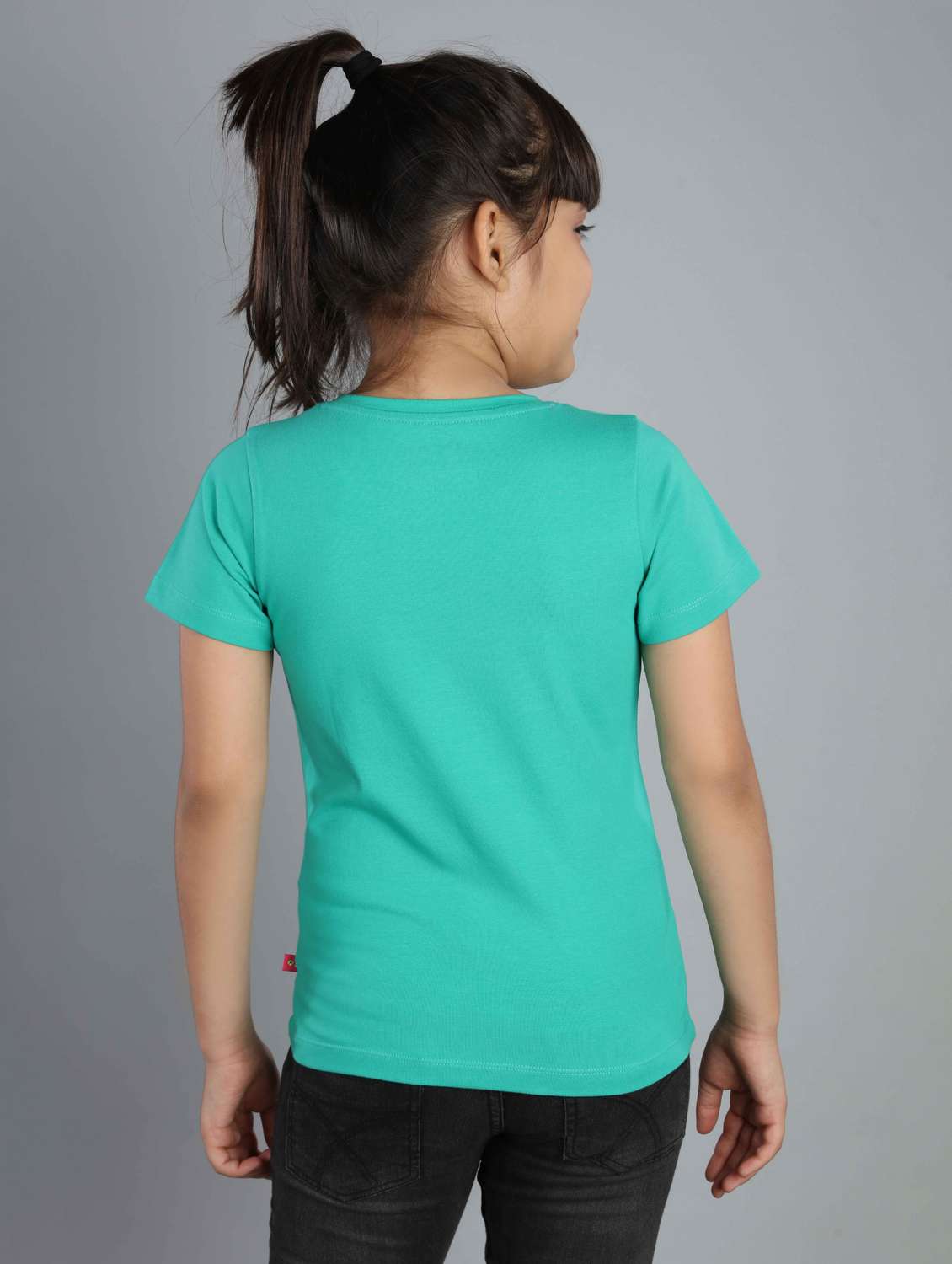 girls round neck graphic printed tees - 21169030 -  Standard Image - 3