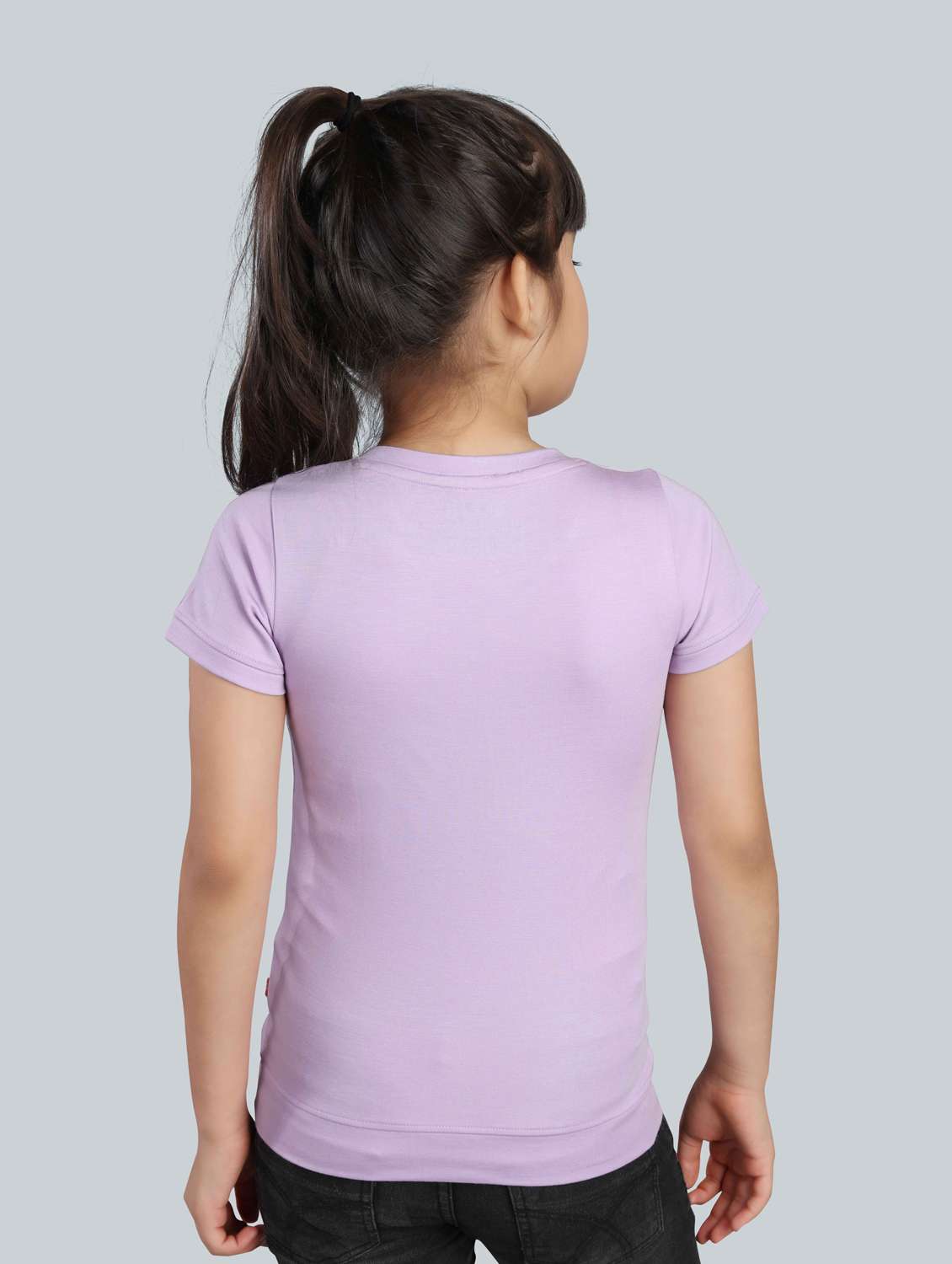 girls round neck graphic printed tees - 21169037 -  Standard Image - 3