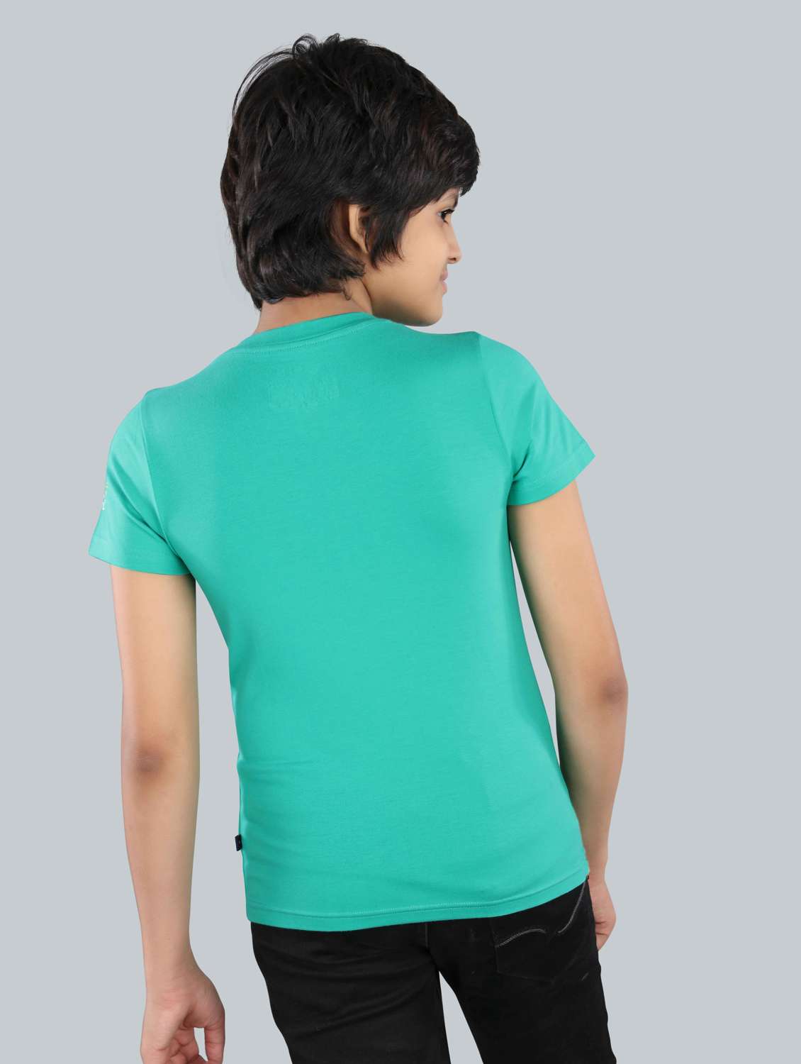 boys round neck typographic printed t-shirt - 21169044 -  Standard Image - 3