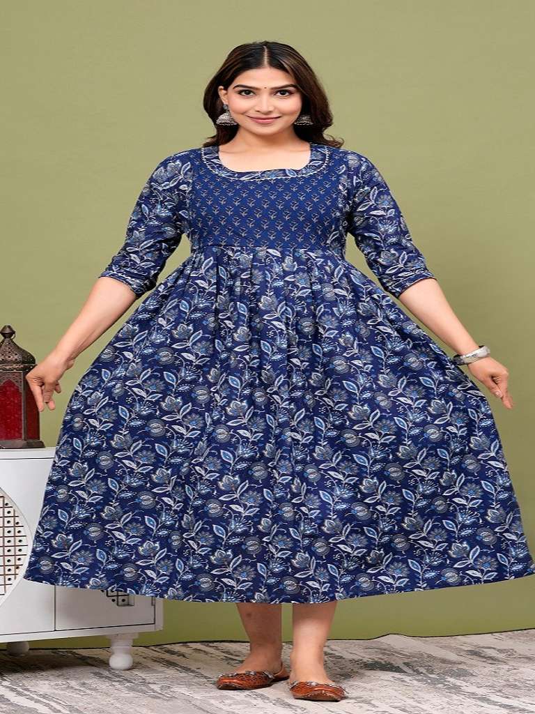 cotton maternity and feeding kurti 