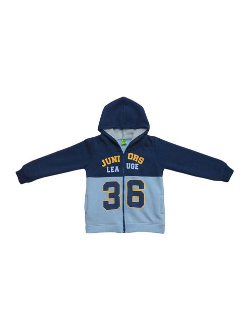 boys typography print hooded sweatshirt - 21170082 - Standard Image - 0