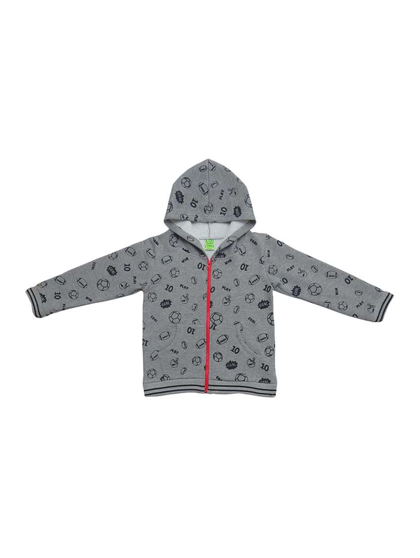 boys printed hooded jacket