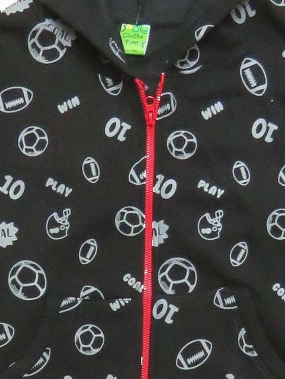 boys printed long sleeve hooded sweatshirt - 21170084 - Standard Image - 3
