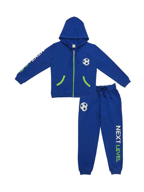 boys cotton full length track wear - 21170101 - Standard Image - 0