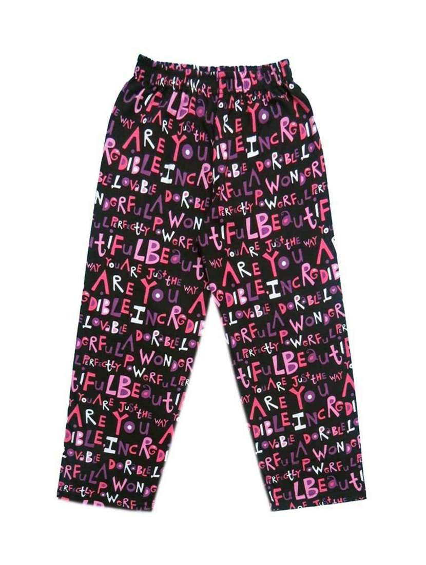 girls printed cotton pyjama nightwear set - 21170132 - Standard Image - 3
