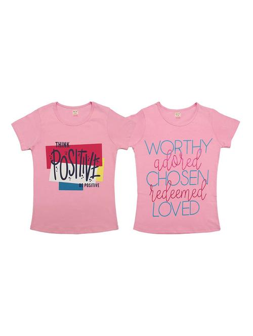 girls pack of 2 cotton tees - 21170174 - Standard Image - 0
