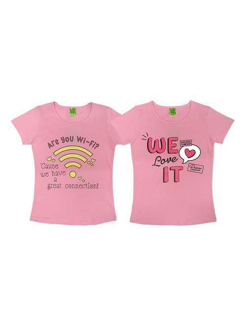girls pack of 2 cotton tees - 21170179 - Standard Image - 0