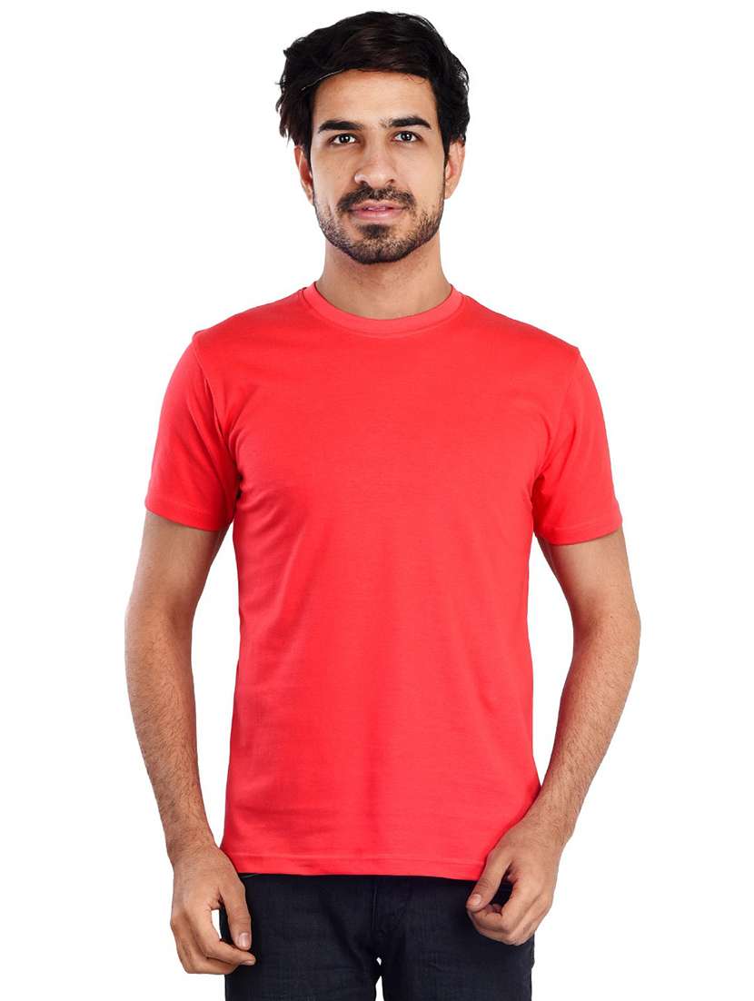 men round neck plain t-shirt