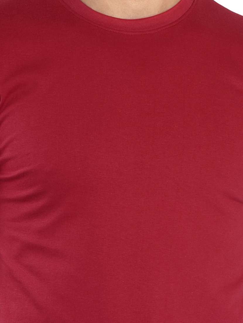 men round neck plain t-shirt - 21170188 -  Standard Image - 3