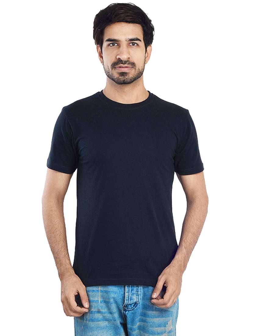men round neck plain t-shirt
