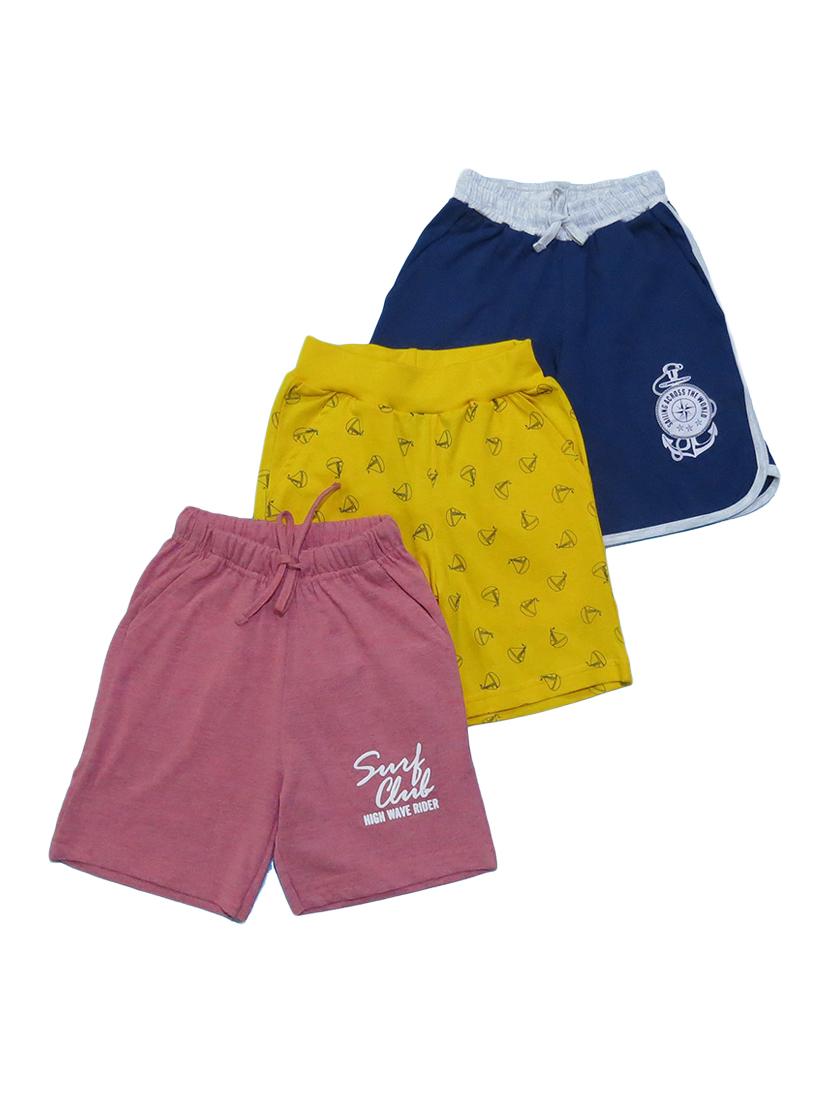 boys pack of 3 cotton shorts - 21170256 - Zoom Image - 0