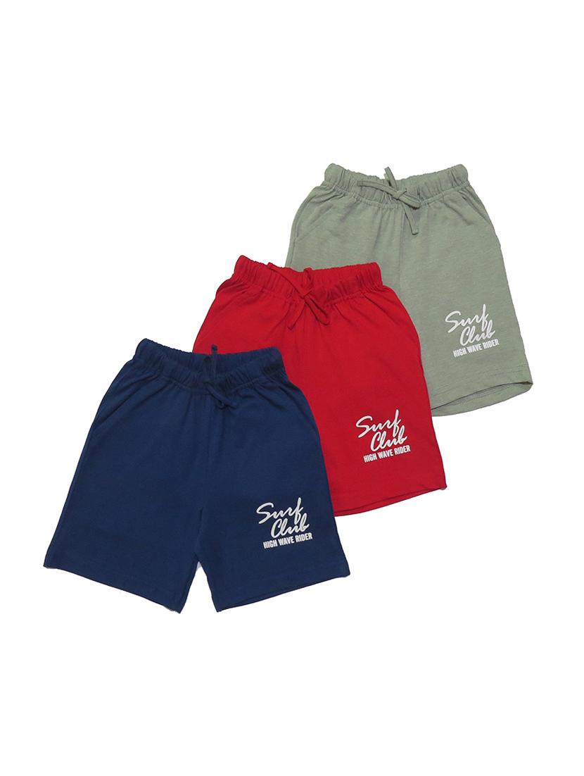 boys pack of 3 cotton shorts 