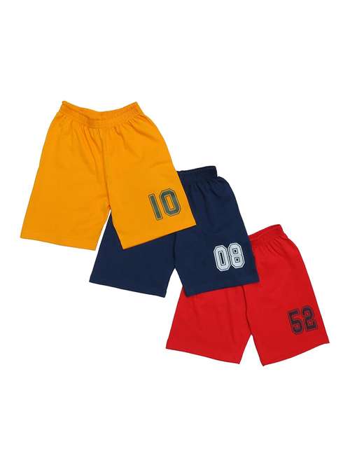 boys pack of 3 cotton shorts  - 21170260 -  Standard Image - 0