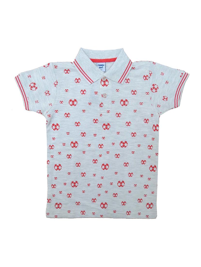 boys printed cotton polo t-shirt - 21170277 - Zoom Image - 0