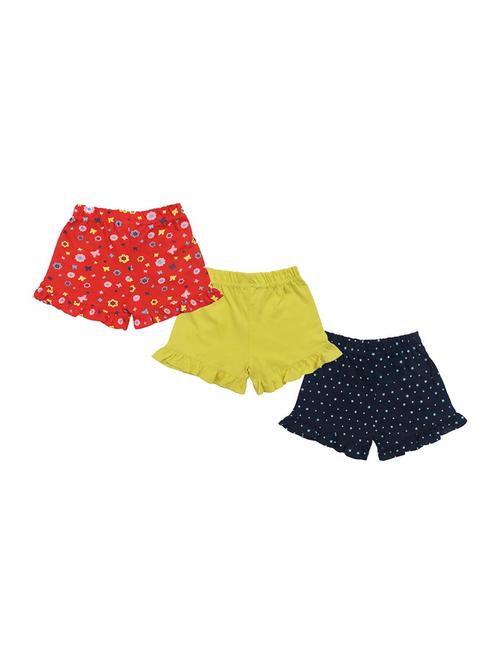girls pack of 3 cotton shorts - 21170301 - Standard Image - 0