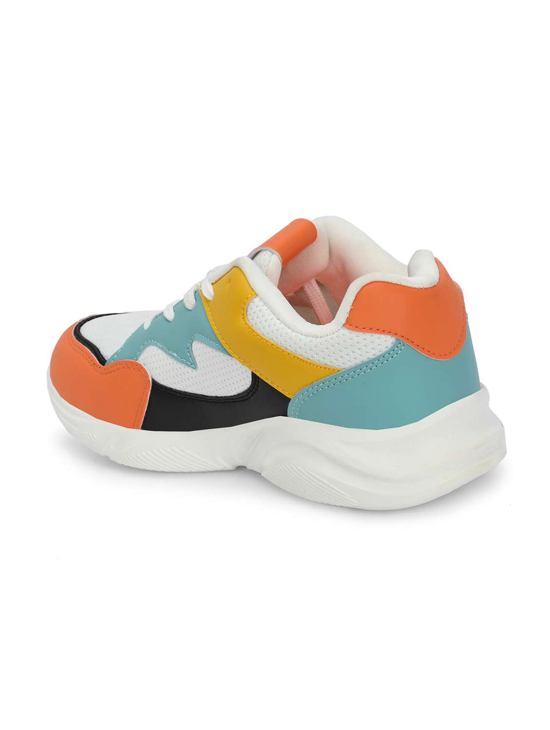 Multi Colored Mesh Laceup Sports Shoes