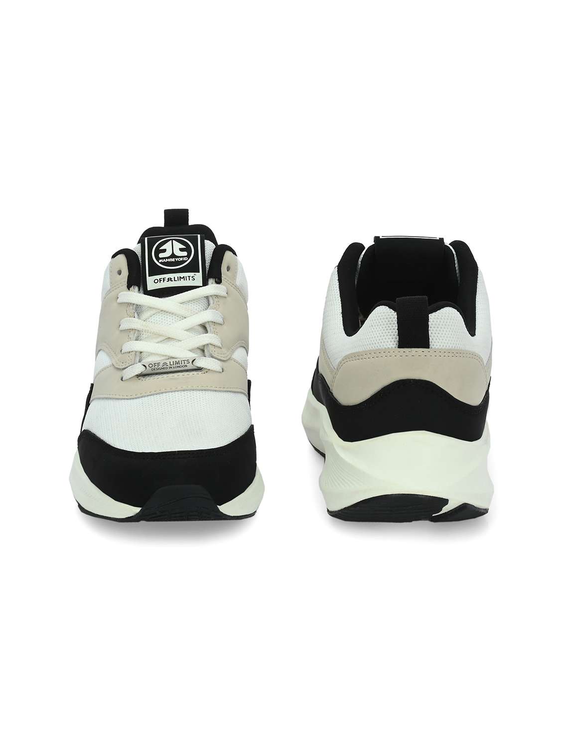 multi colored synthetic & mesh laceup sports shoes - 21170442 -  Standard Image - 5