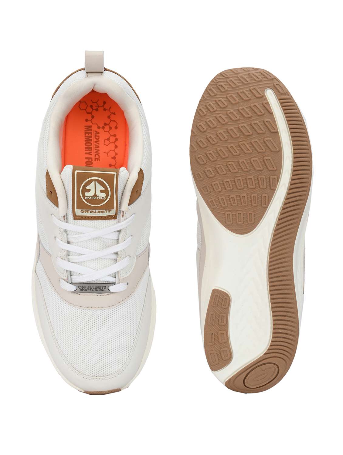 multi colored synthetic & mesh laceup sports shoes - 21170444 -  Standard Image - 5