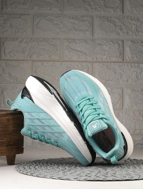blue flyknit laceup sports shoes - 21170447 -  Standard Image - 0